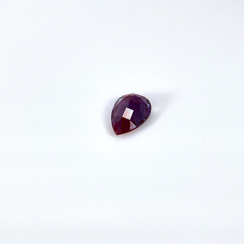 ~1.54ct Purple–Green Colour Change Alexandrite [chrysoberyl] | Drop Cut | 6 × 9 mm | Gemdrop® Verified