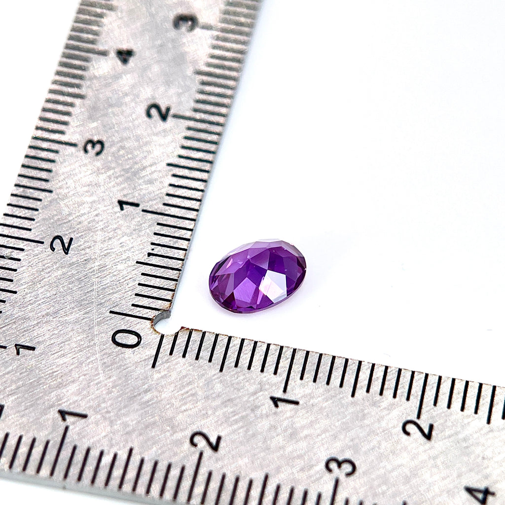 ~1.65ct Purple–Green Colour Change Corundum Alexandrite | Oval Cut | 6 × 8 mm | Gemdrop® Verified