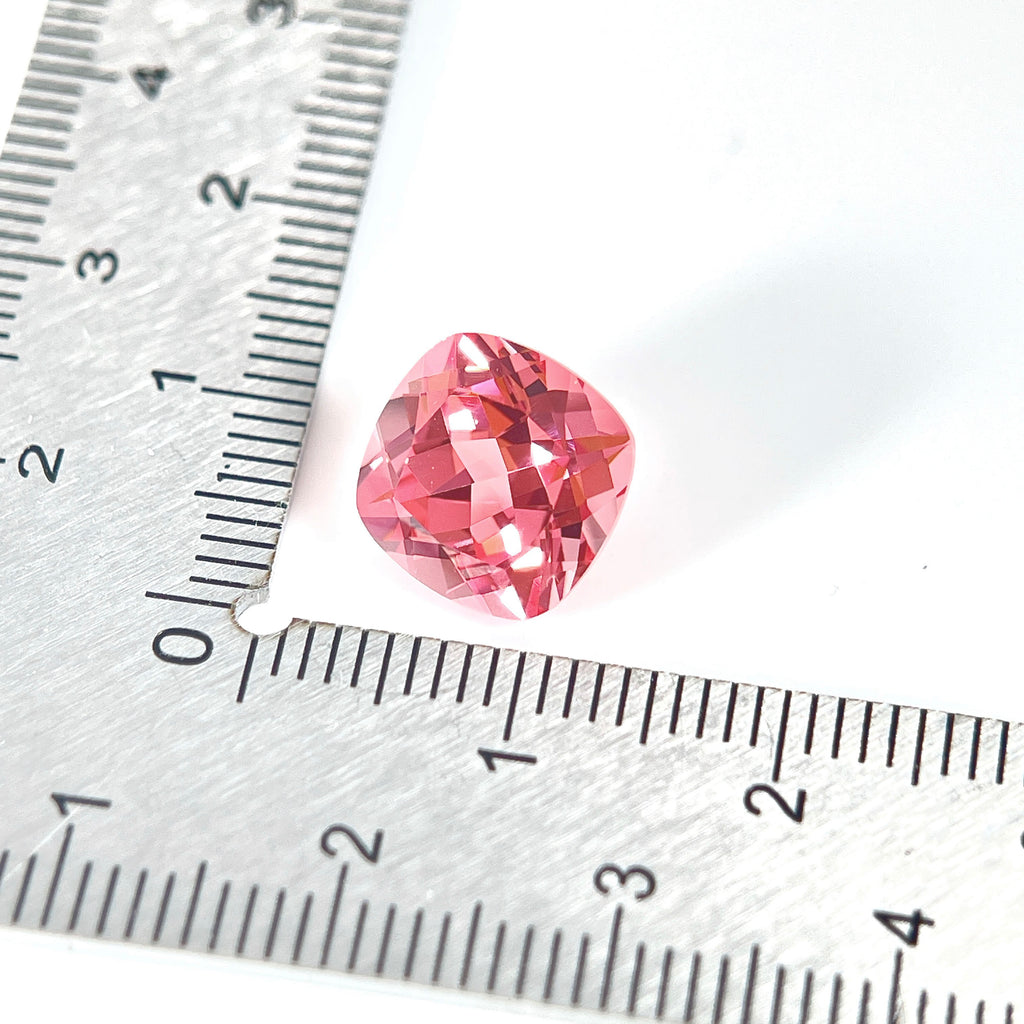 ~5.74ct Padparadscha Czochralski Sapphire | Cushion Cut | 10 × 10 mm | Gemdrop® Verified