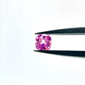 ~1.255ct Vivid Pink Czochralski Sapphire | Cushion Cut | 6 × 6 mm | Gemdrop® Verified