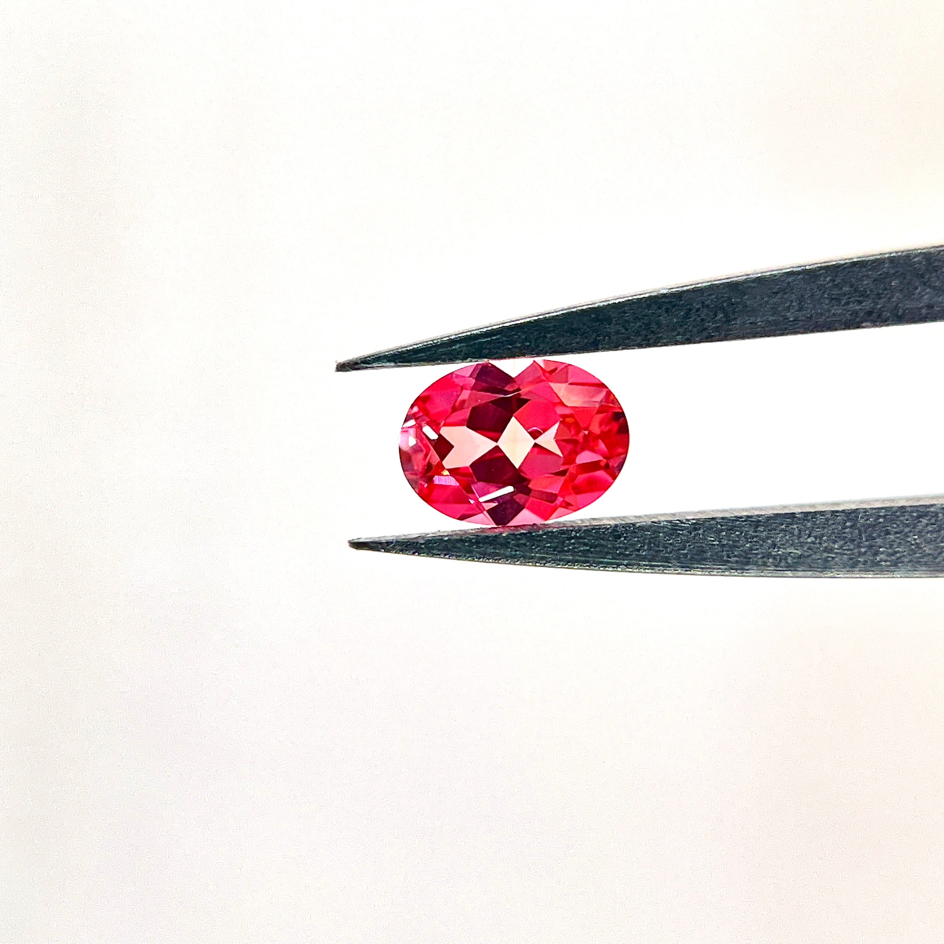 ~1ct Sunny Orange Czochralski Sapphire | Oval Cut | 5 × 7 mm | Gemdrop® Verified