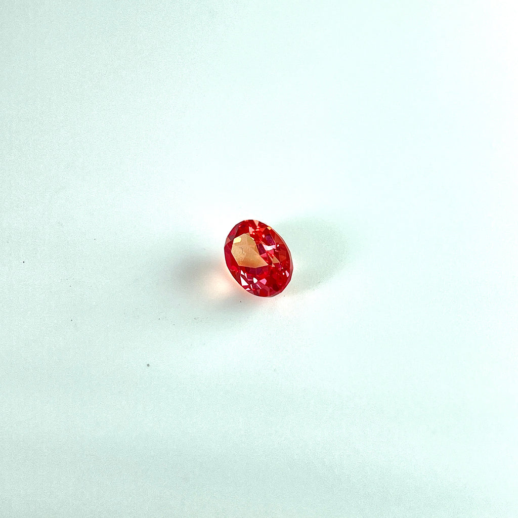 ~1ct Sunny Orange Czochralski Sapphire | Oval Cut | 5 × 7 mm | Gemdrop® Verified