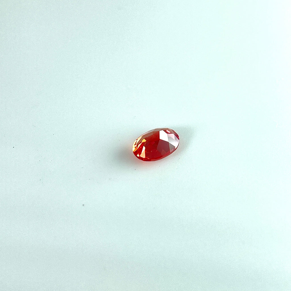 ~1ct Sunny Orange Czochralski Sapphire | Oval Cut | 5 × 7 mm | Gemdrop® Verified