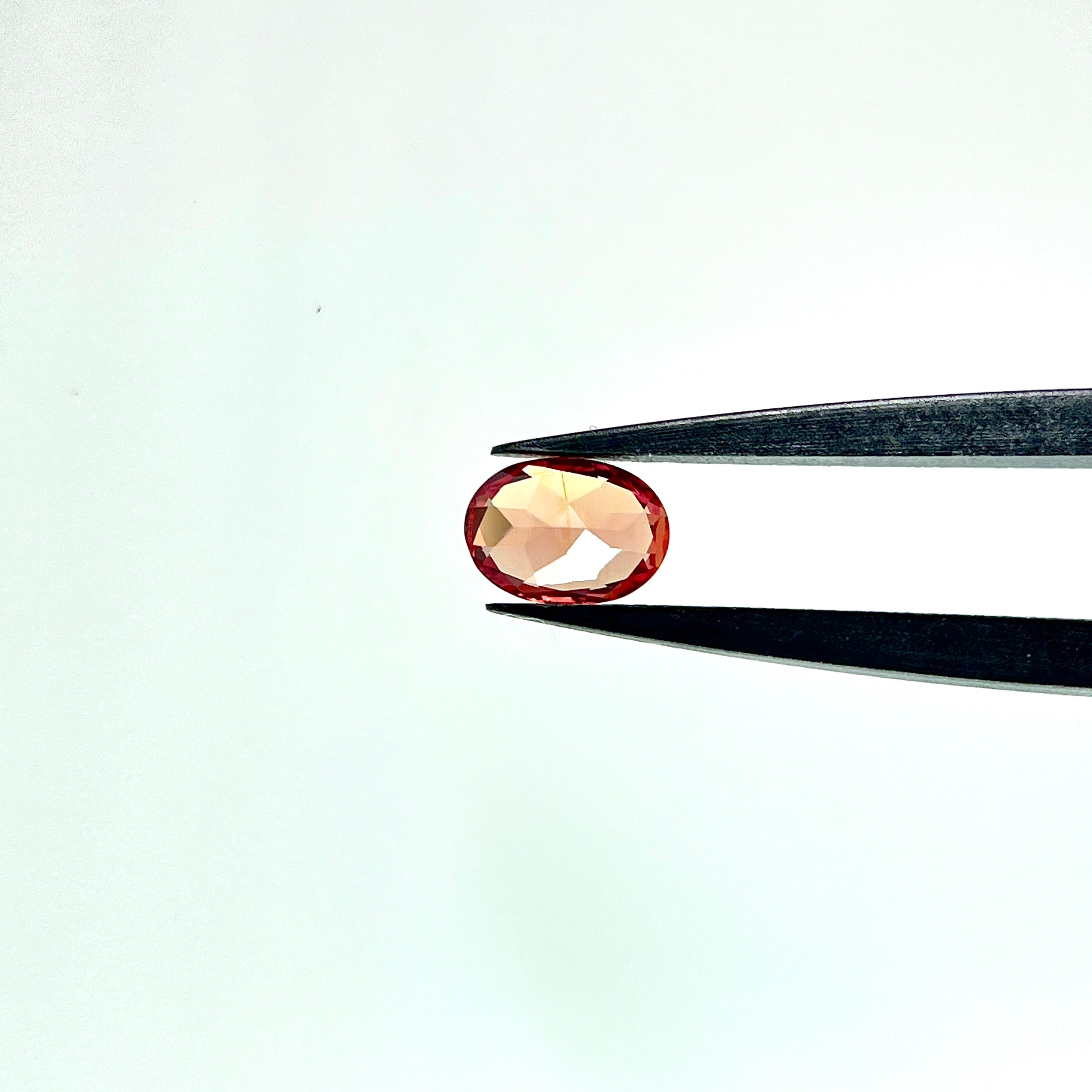 ~1ct Sunny Orange Czochralski Sapphire | Oval Cut | 5 × 7 mm | Gemdrop® Verified