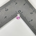 ~0.1ct Sapphire | Round Brilliant Cut | 3 mm | Pink, Royal Blue & Honey Yellow | Gemdrop® Verified