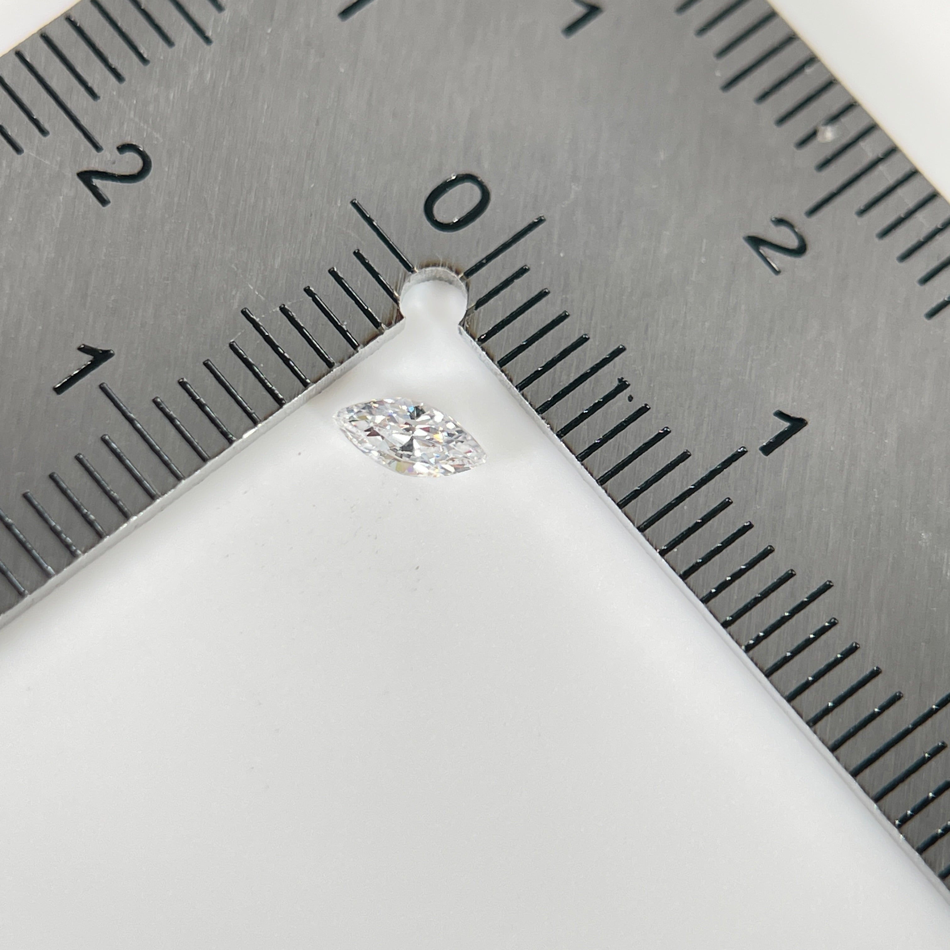 2.5 × 5 mm D VVS1 Space Diamond™ Moissanite | Marquise Cut | Gemdrop® Verified