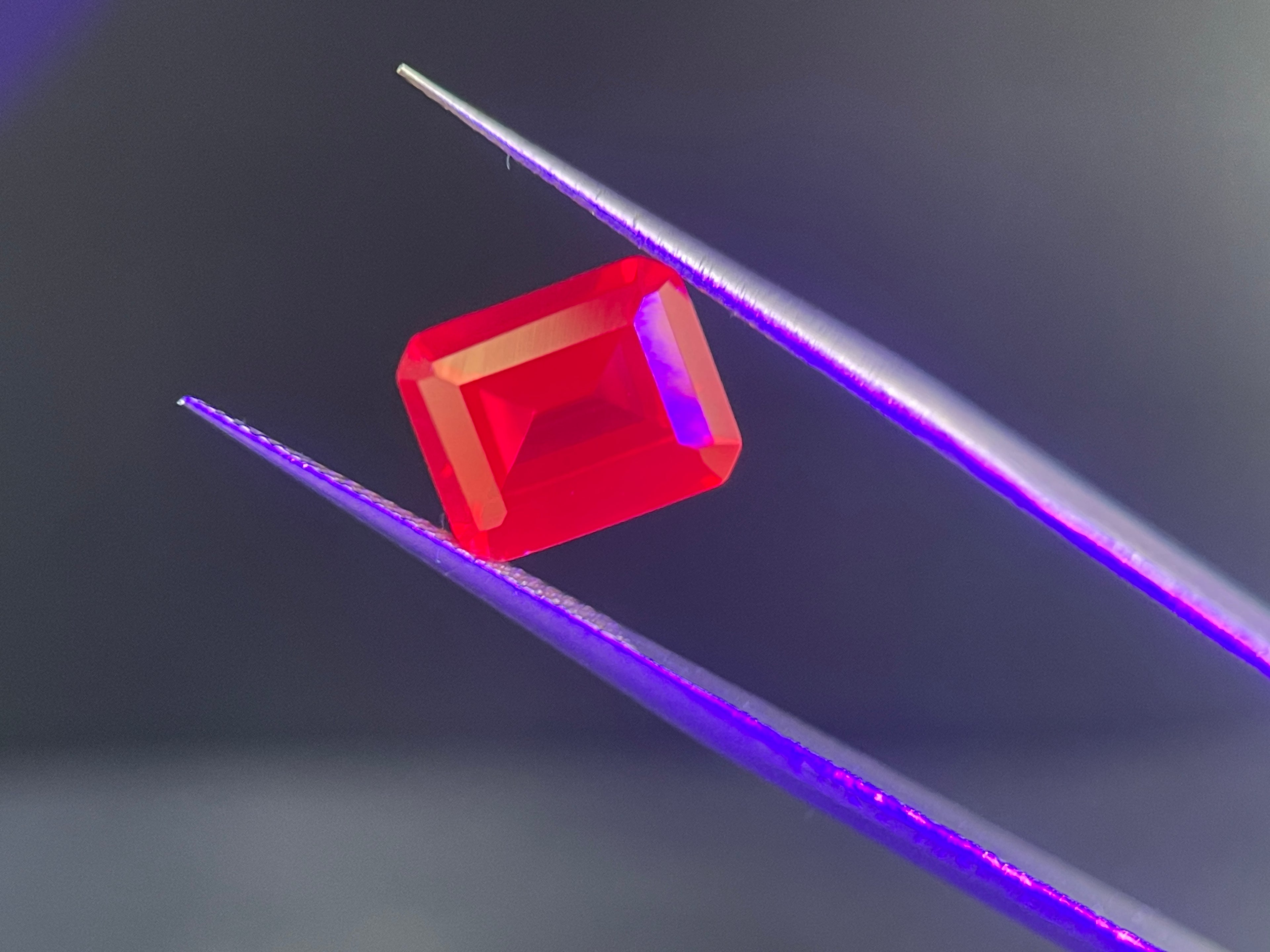 ~4ct Ruby | Emerald Cut | 8 × 10 mm | Gemdrop® Verified