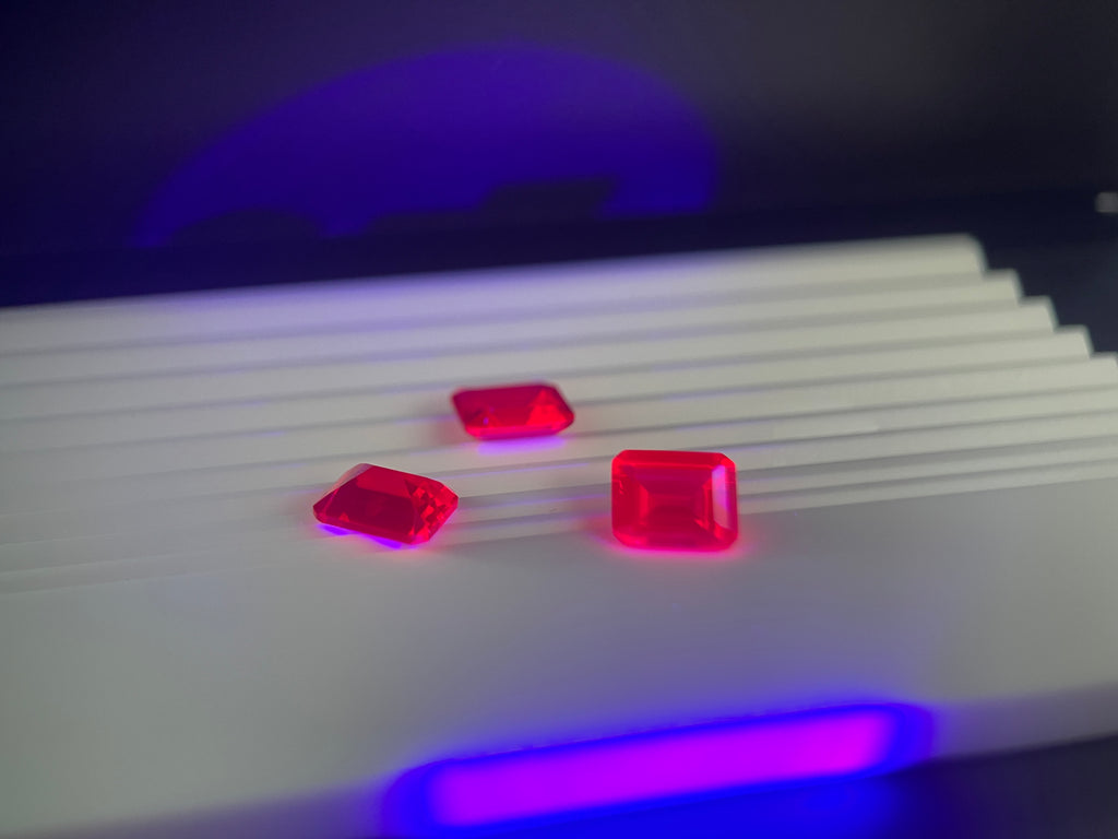 ~4ct Ruby | Emerald Cut | 8 × 10 mm | Gemdrop® Verified