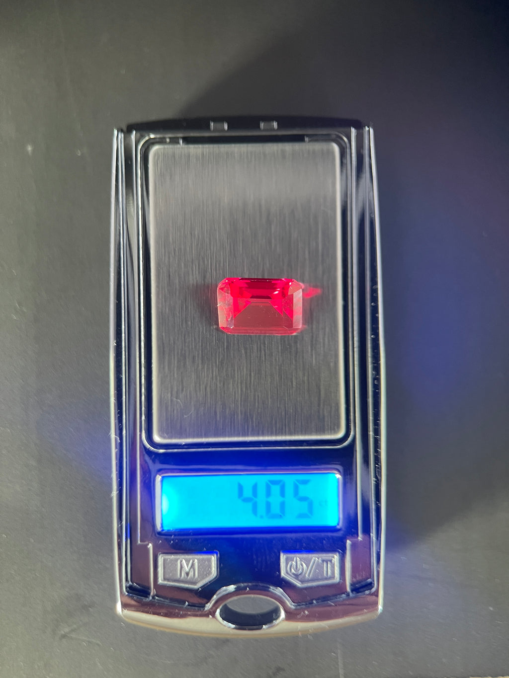 ~4ct Ruby | Emerald Cut | 8 × 10 mm | Gemdrop® Verified