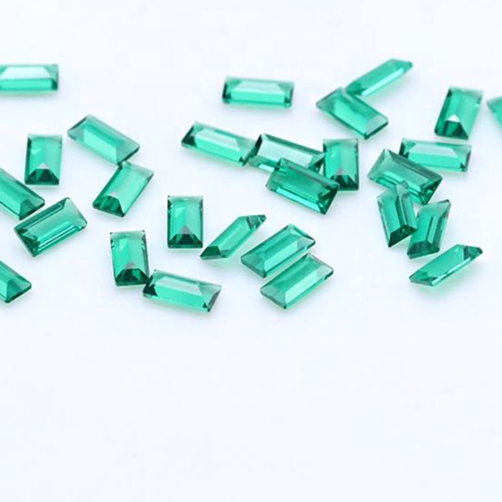 Baguette Cut | Cerise Ruby & Sapphire Blue and Emerald Green Nano | Various Sizes | Gemdrop® Verified