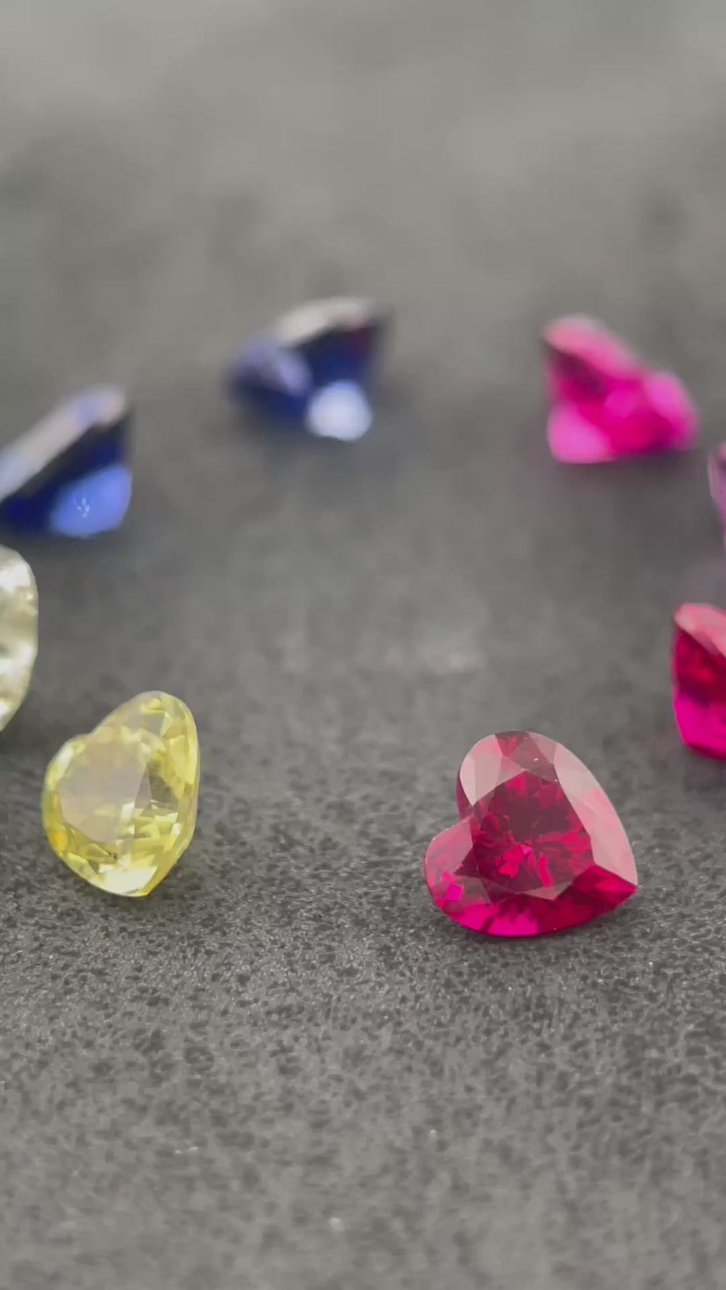 Heart Cut Sapphire & Ruby 6x6 mm ~1ct | 8 Colours | Gemdrop® Verified