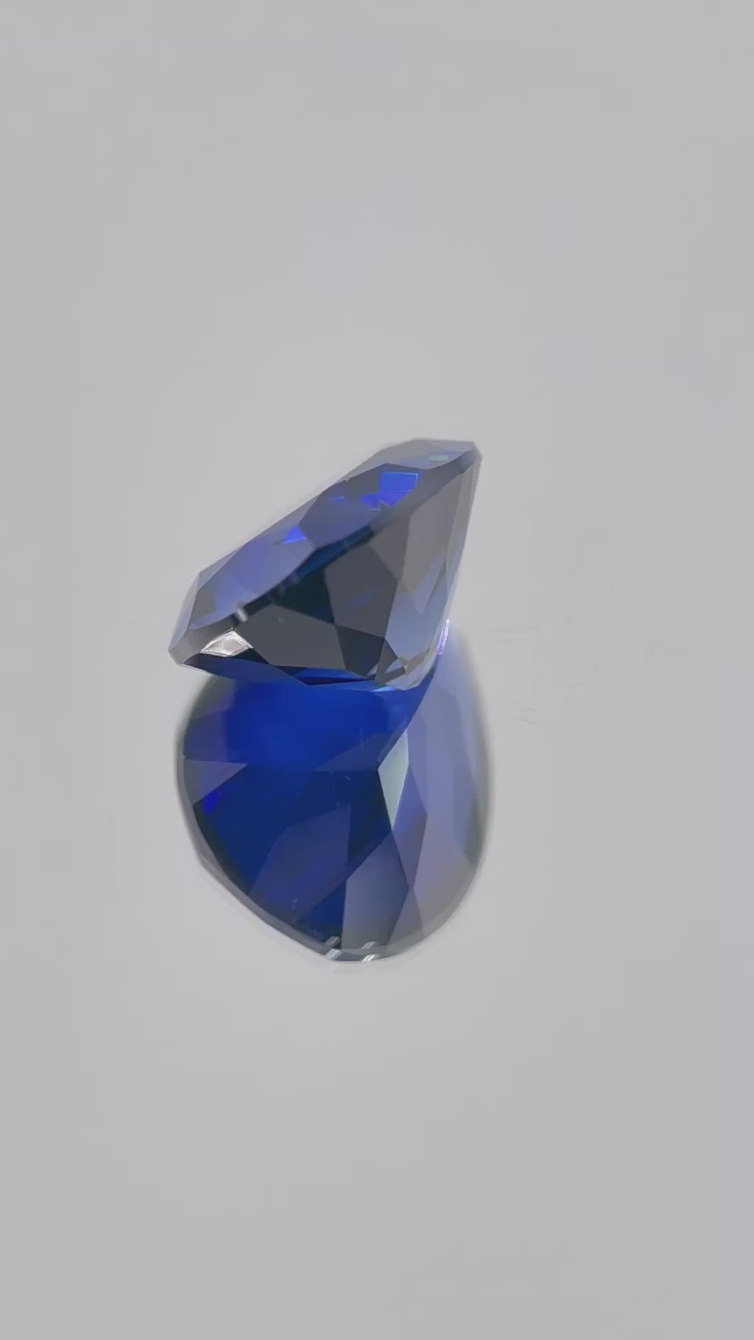~6ct Royal Blue Sapphire | Drop Pear Cut | 10 × 14 mm | Gemdrop® Verified