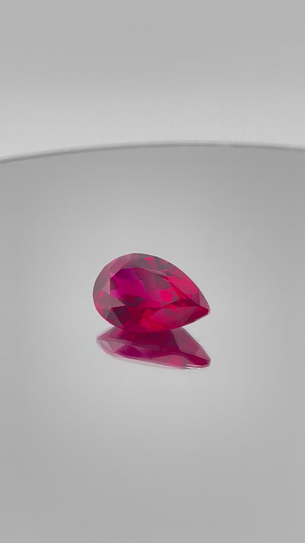 ~10ct Pigeon Blood Red Ruby | Drop Pear Cut | 11 × 17 mm | Gemdrop® Verified