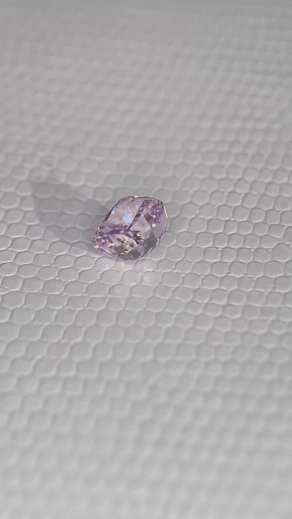 Ice Cut Cubic Zirconia – Seductive Pink & Padparadscha Cushion Cut 7x7 mm ~3.6ct
