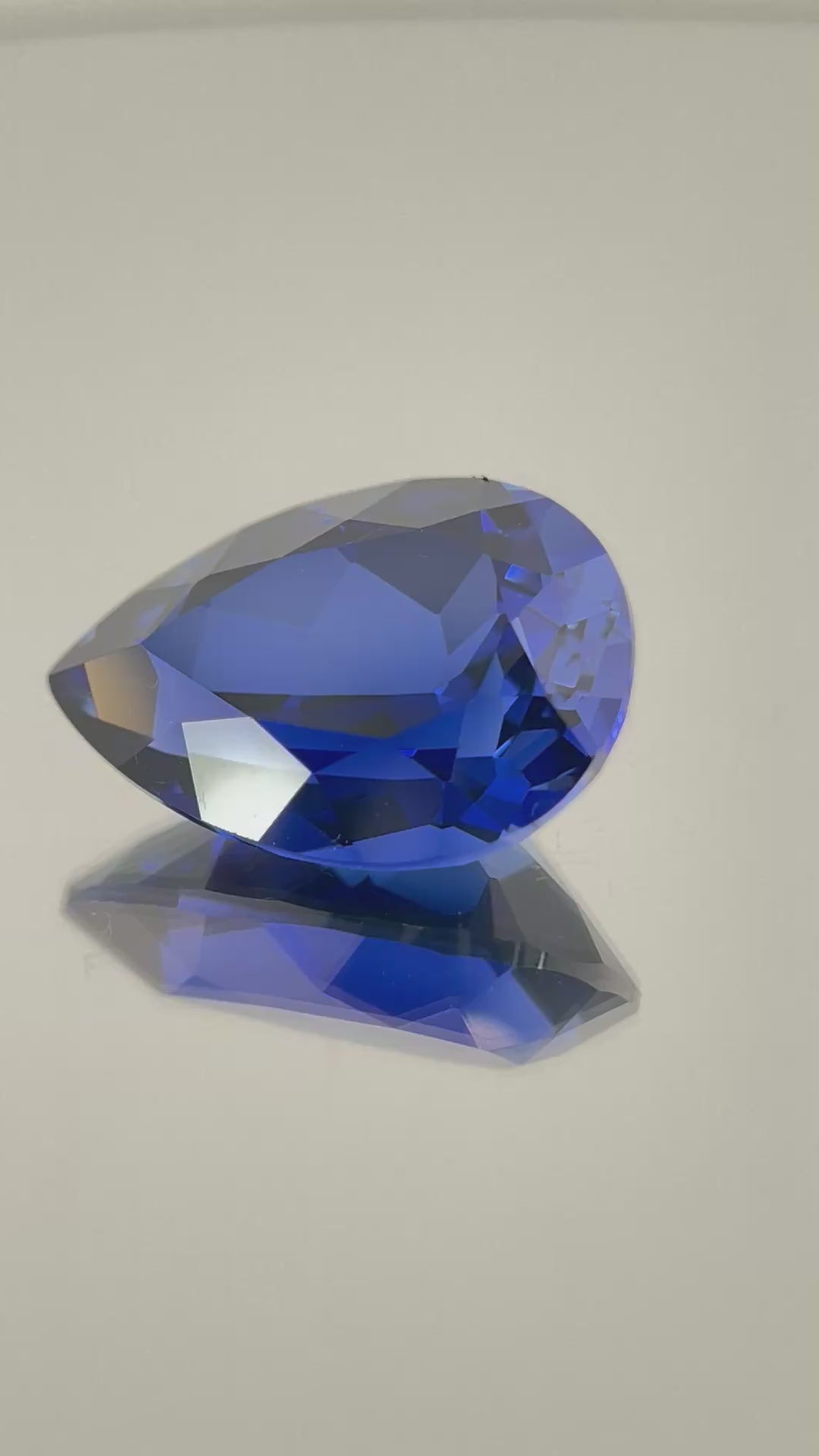 ~14ct Royal Blue Sapphire | Drop Pear Cut | 13 × 18 mm | Gemdrop® Verified