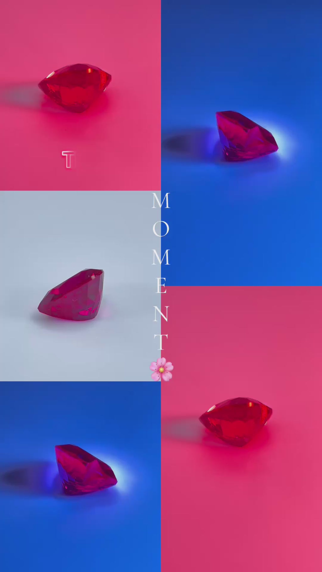 Rubis ~2,3 ct | Taille Cœur | 8 × 8 mm | Certifié Gemdrop®