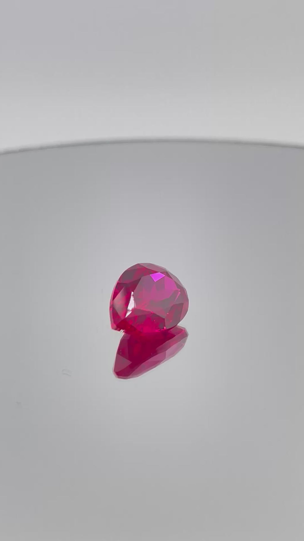 ~7ct Pigeon Blood Red Ruby | Drop Pear Cut | 10 × 14 mm | Gemdrop® Verified