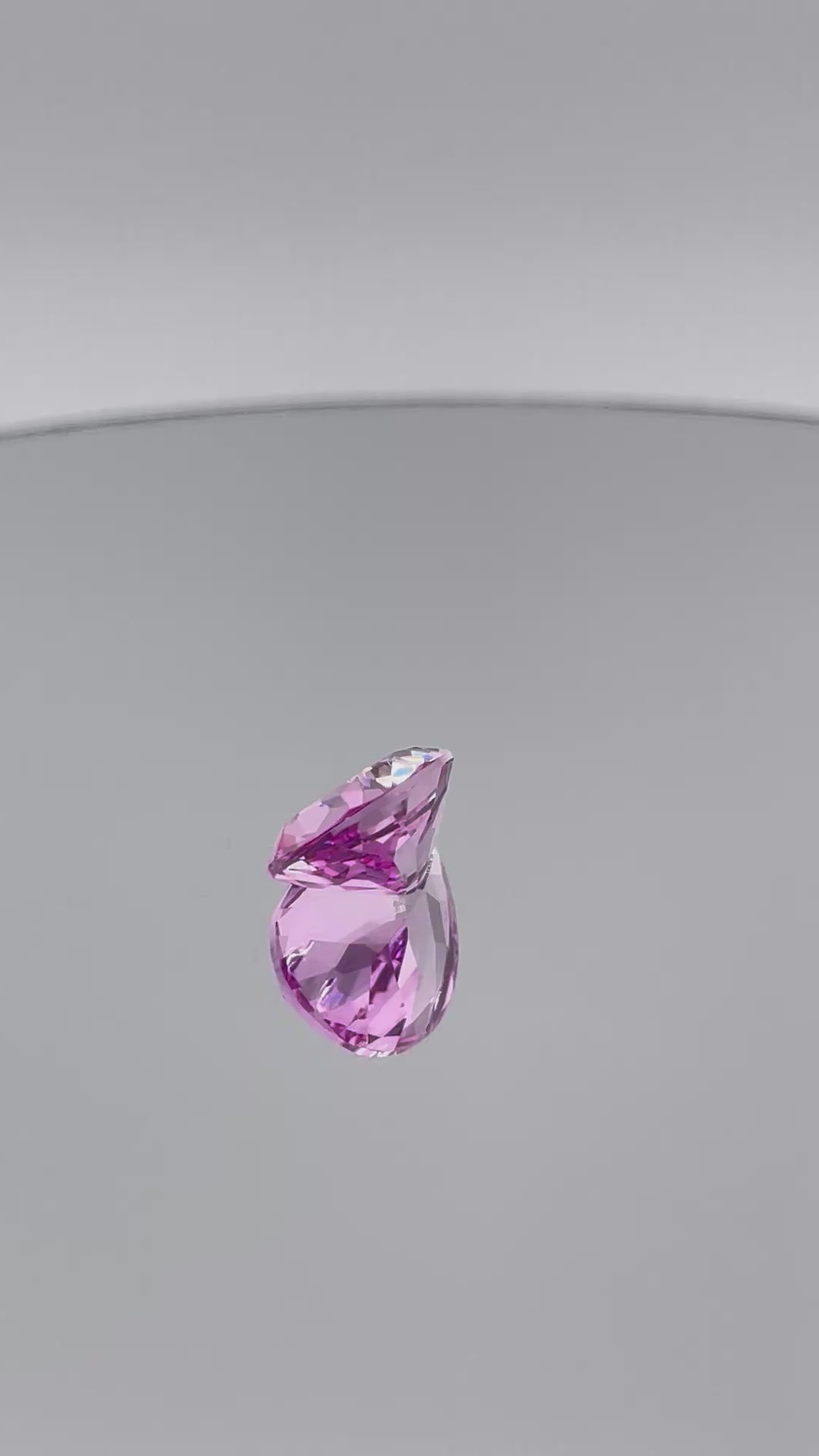 ~6ct Sakura Pink Sapphire | Drop Pear Cut | 10 × 14 mm | Gemdrop® Verified