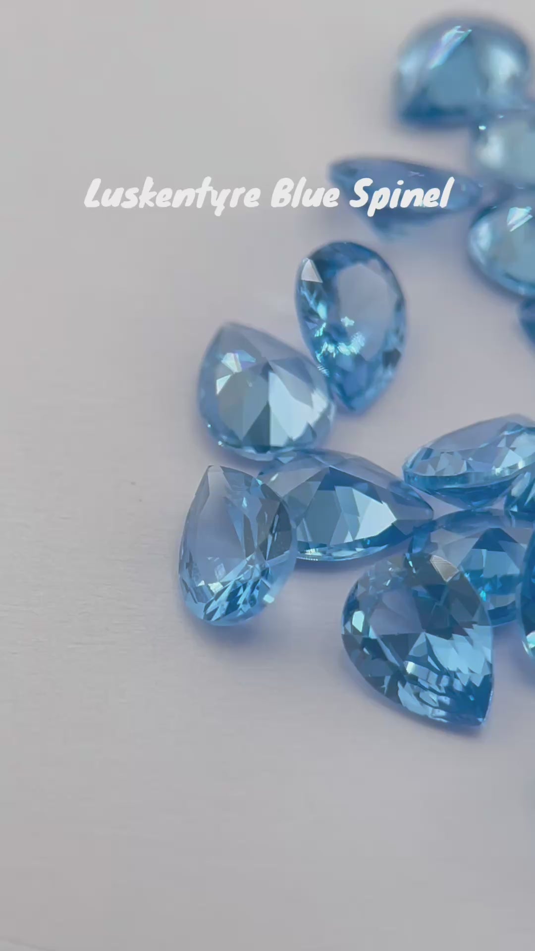 ~1.1ct Luskentyre Blue Spinel | Drop Pear Cut | 6x8 mm | Gemdrop® Verified