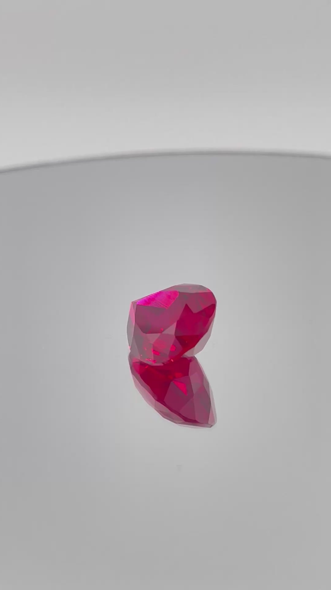 ~11ct Pigeon Blood Red Ruby | Drop Pear Cut | 12 × 16 mm | Gemdrop® Verified