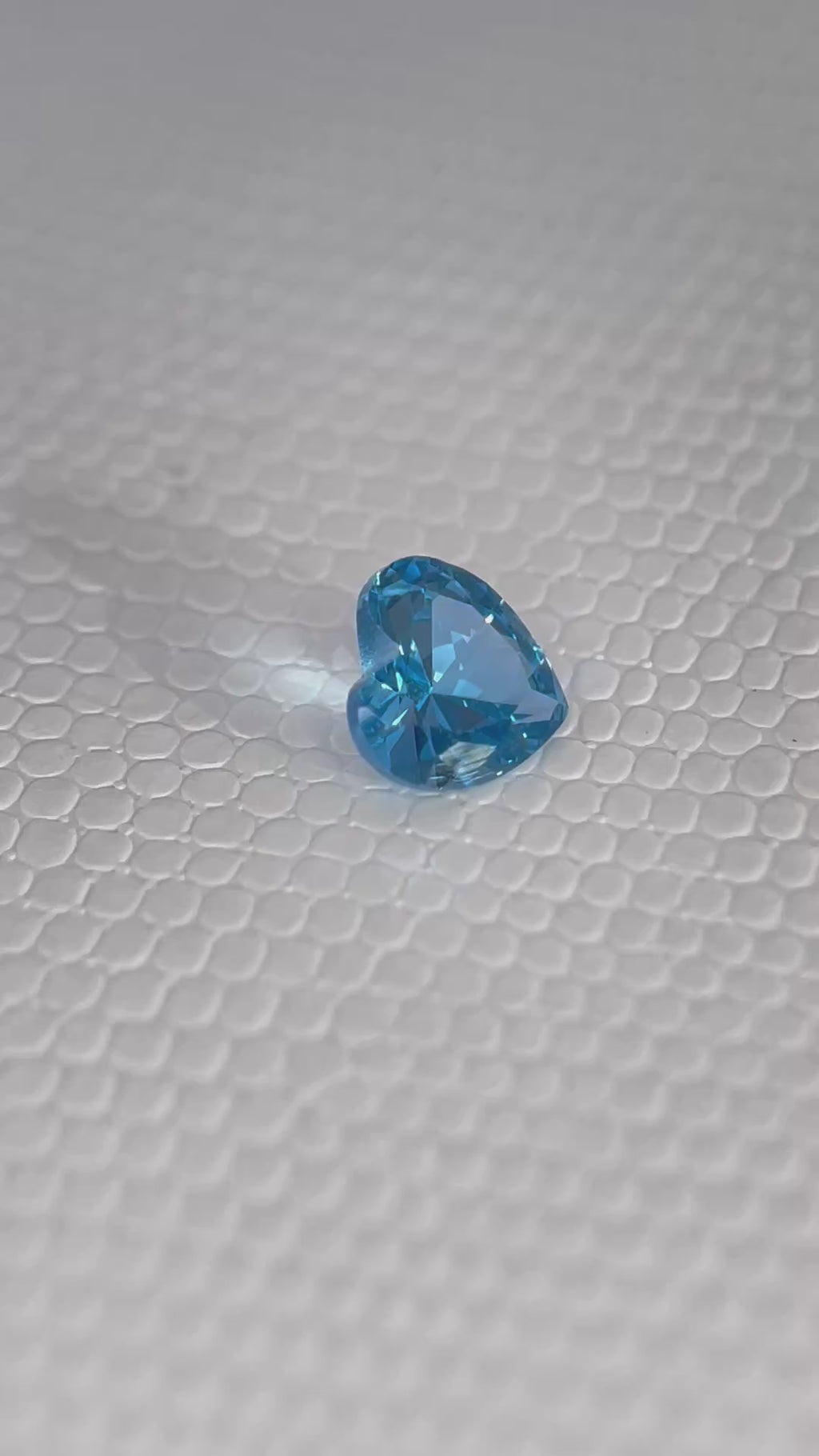 London Blue Spinel | Heart Cut | 10 × 10 mm & 8  × 8 mm | Gemdrop® Verified