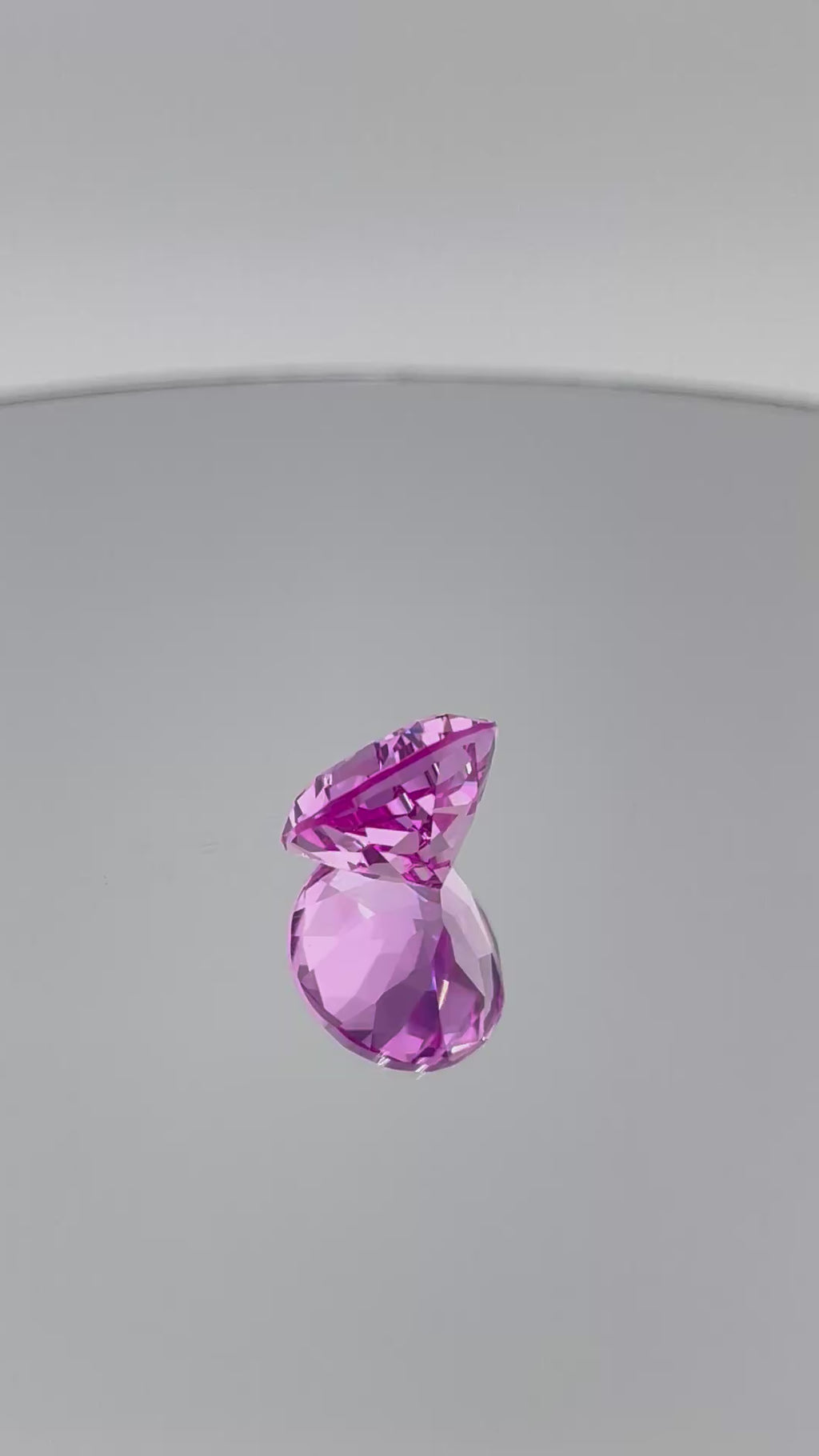 ~9ct Sakura Pink Sapphire | Drop Pear Cut | 12 × 14 mm | Gemdrop® Verified