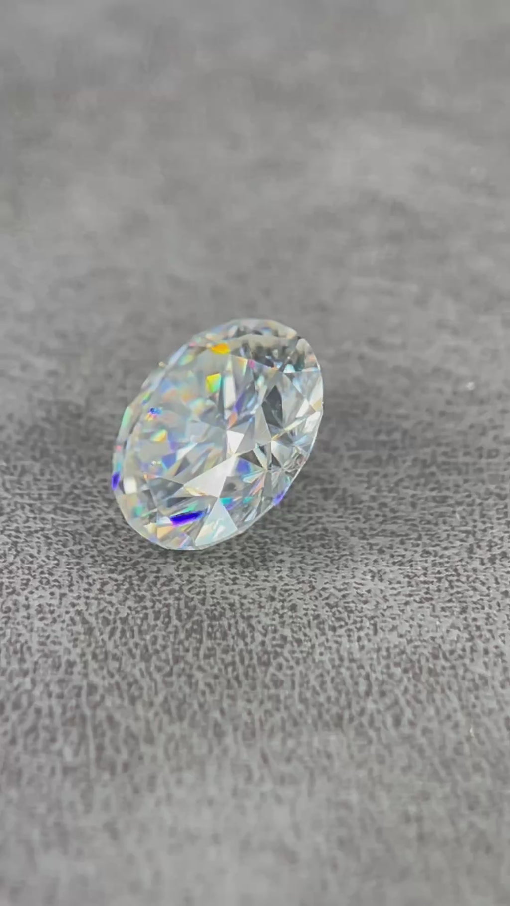 4 Carat Round Brilliant VVS1 D Moissanite Space Diamond | 10mm | GemDrop® Verified