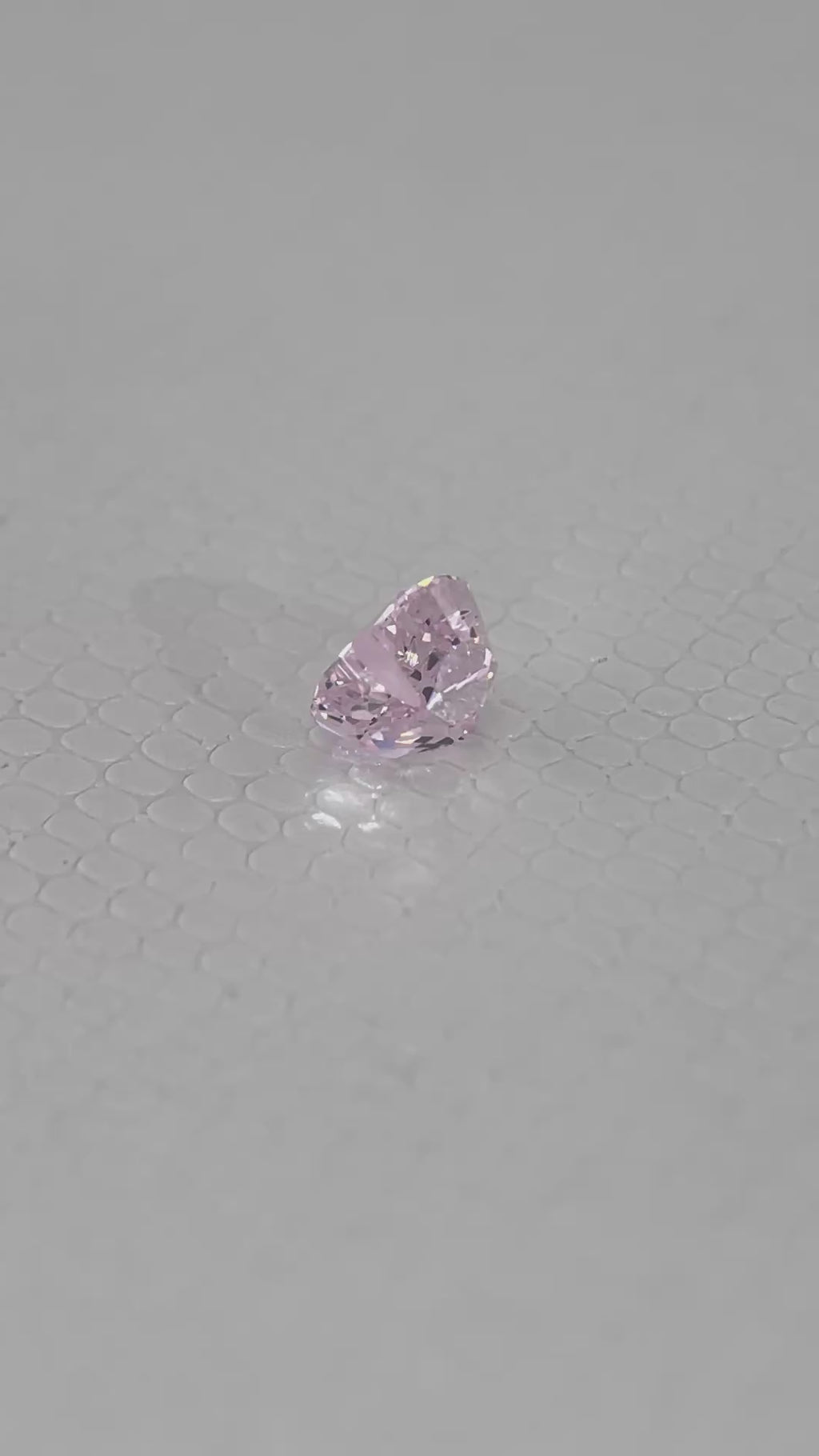 Ice Cut Cubic Zirconia – Seductive Pink Heart Cut 7x7 mm ~3ct
