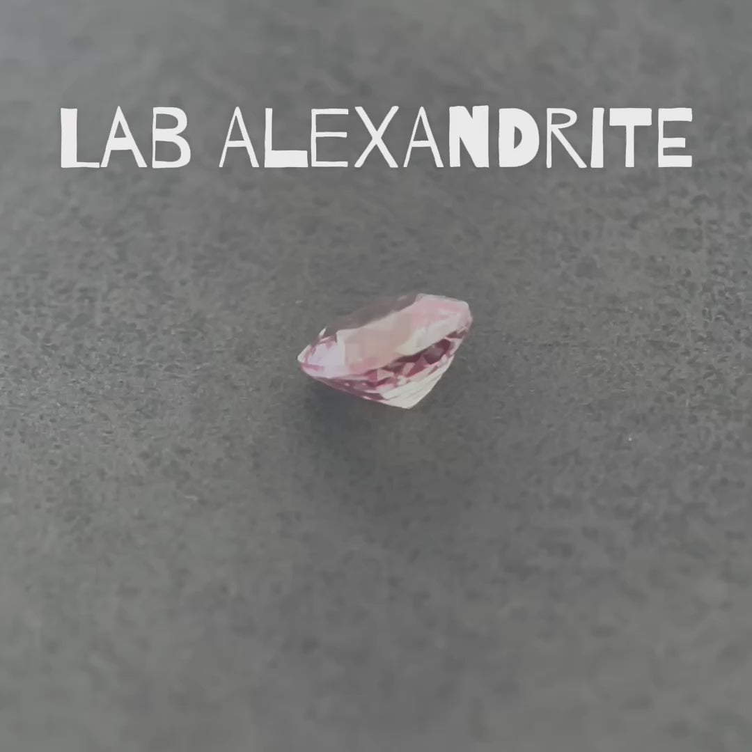 ~1ct Green-Purple Colour Change Alexandrite [chrysoberyl] | Cushion Cut | 6 × 6 mm | Gemdrop® Verified