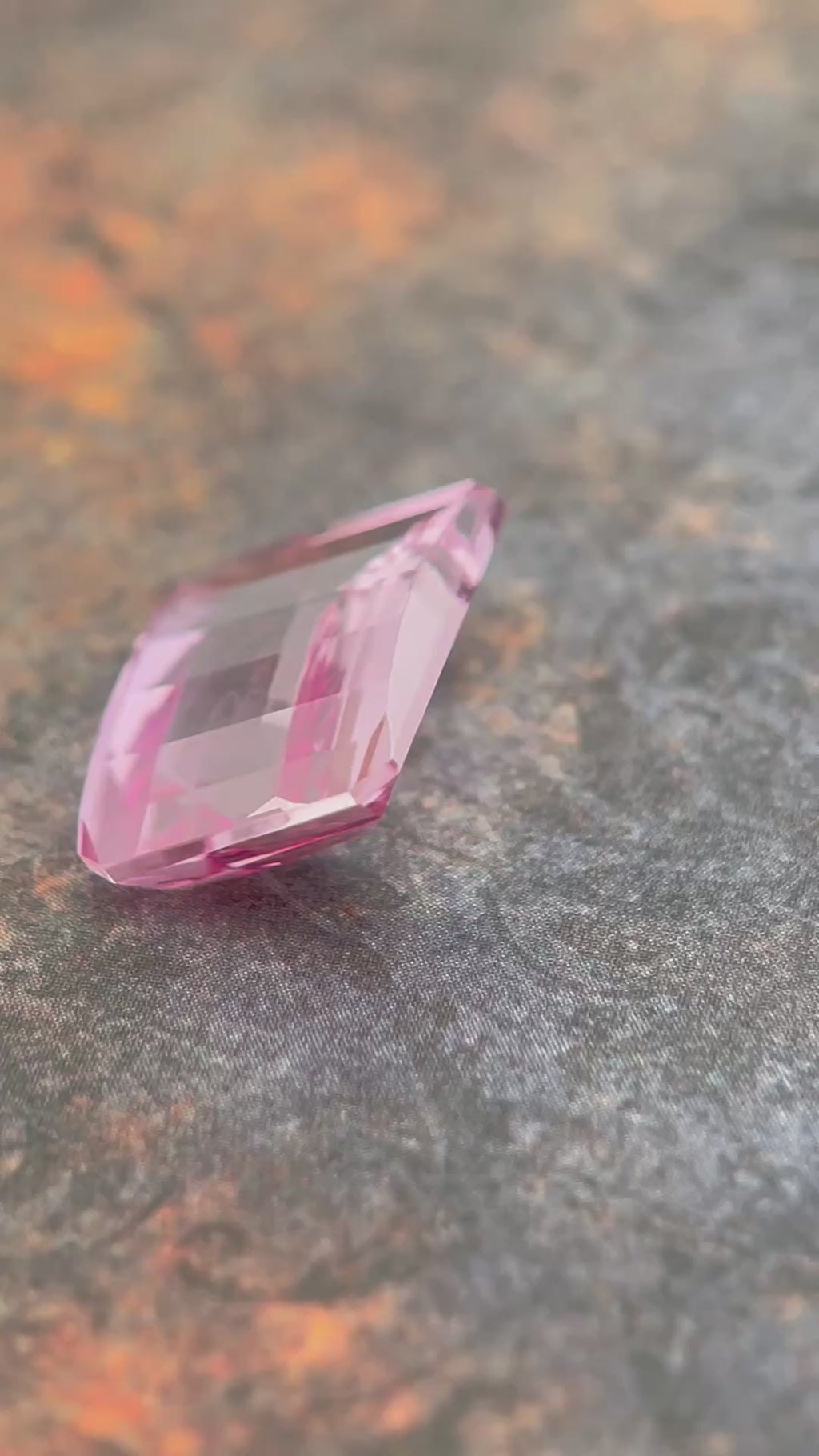 ~14.125ct Seductive Pink Sapphire | Pixel Cut | 12x16 mm | Gemdrop® Verified